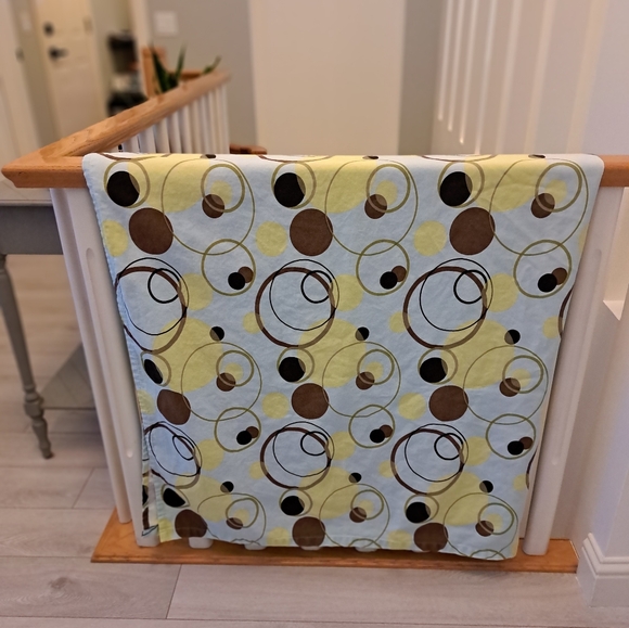 Cotton fabric shower curtain, - Picture 3 of 3